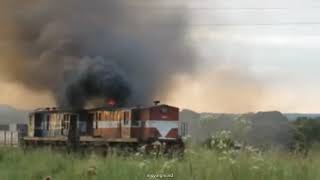 diesel locomotive with fire and smoke from indian railways [upl. by Amsden648]