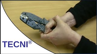 Cable Crimp Tool Demonstration by TECNI®Cable [upl. by Ibrik69]