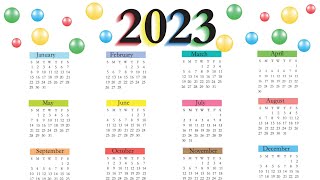 Calendar 2023 with Holidays  Kalendar 2023  indian festival with holidays 2023  Compedu knowledge [upl. by Novled]