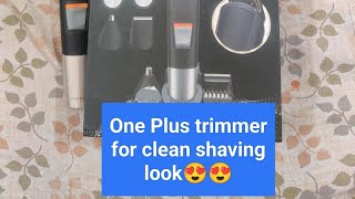 Unboxing of One Plus Shaving Trimmer For MenBest Trimmer Under 1500 For Clean Shave Look😍😍😍 [upl. by Fonseca736]