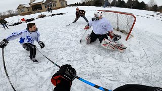 OUT ON THE POND GOPRO HOCKEY [upl. by Elane]