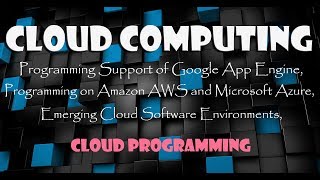 Cloud Programming and Software Environments  Cloud Computing [upl. by Ynattyrb]