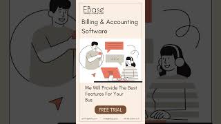 Easy Billing amp Accounting Software EBase EazyBilling [upl. by Reffotsirhc]