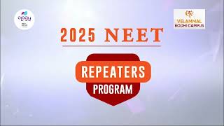 2025 NEET Repeaters Program  100 Scholarship  Velammal Bodhi Campus 💫 [upl. by Odelet]