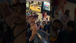 Crazy public reaction on shirtless bodybuilder 😱😂 girlsrection publicrecation bodybuilding [upl. by Elagibba]