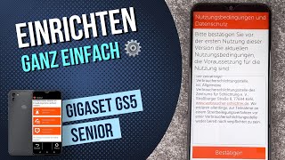 Gigaset GS5 Senior Ersteinrichtung [upl. by Griffy]