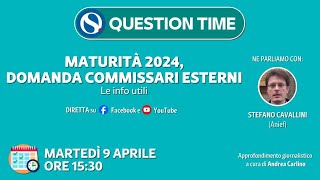 Maturità 2024 domanda commissari esterni le info utili Le risposte alle vostre domande [upl. by Nnayt]