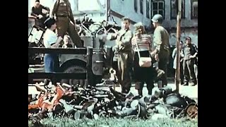 Civilians strike German officers after the Germans surrender in Milan Italy duriHD Stock Footage [upl. by Fortier]