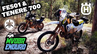 FE501 vs Tenere 700  Enduro vs Adventure A Fkn Mint Ride  MVDBR Enduro 243 [upl. by Kcirdef327]