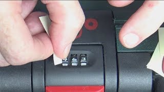 How to Unlock Suitcase With Combination  How To Change Lock Number [upl. by Gerhan]