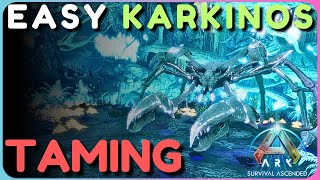 KARKINOS TAMING IS SO EASY Ark Survival Ascended Aberration [upl. by Laohcin]