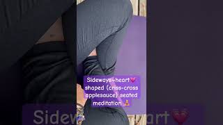 Heart 💗Seated Meditation 🧘‍♀️ shorts love meditation yoga [upl. by Analeh]