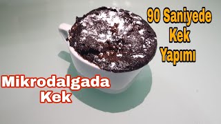 90 SANİYEDE KEK YAPIMI 👌FİNCANDA KEK TARİFİ 💯 MİKRODALGADA FIRINDA ÇİKOLATALI KEK TARİFİ 💯 [upl. by Rehpotsirc]