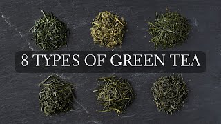 8 Types of Green Tea  Japanese tea like Matcha Sencha Gyokuro Hojicha Bancha Kukicha and more [upl. by Staci]