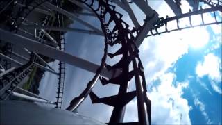 Walibi Holland 2017  Xpress  Platform 13  Onride Frontseat PoV [upl. by Parshall]