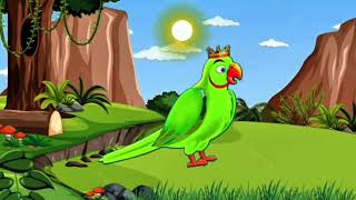 Parrot Poem Mein Tota Mithu Mithu  Hindi Poem  Ai Animation [upl. by Haland]