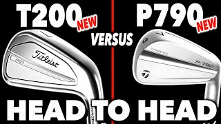 Titleist T200 Irons v TaylorMade P790  Head to head UPDATED [upl. by Hastie]