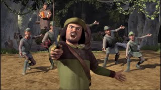 Shrek  Robin Hood Dance Scene Reverse [upl. by Marlene]