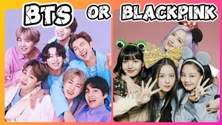 BTS VS BLACKPINK 💖💜challenge choose your favorite KPOP🇰🇷🎤💜 group 🥰btsblackpinkblinkarmylisa [upl. by Ronoh]