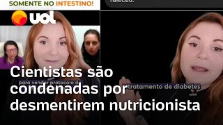 Cientistas são condenadas por desmentirem nutricionista que ligou diabetes a vermes [upl. by Hafinah418]