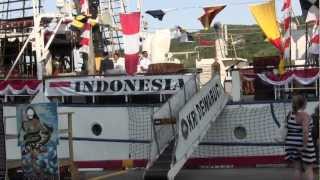 Kapal Republik Indonesia KRI Dewaruci di St Johns NL Kanada [upl. by Ainirtak]