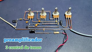 Preamplificador Mono Con 3 Tonos 12V [upl. by Brubaker]