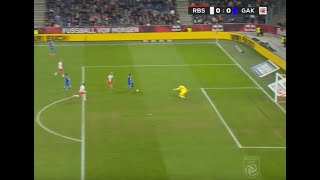 Kamil Piatkowski with a great double goal line clearance in Salzburg vs GAK [upl. by Yrrehs]