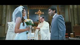 Vinnai thandi varuvaya marriage scene  hindu Christian marriage  whatsapp status [upl. by Cline]