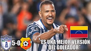 ¡HATTRICK de SALOMÓN RONDÓN Así fue su PARTIDAZO y así REACCIONARON los NARRADORES  PACHUCA 50 [upl. by Sapphira]