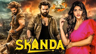 Ram Pothinenis  SKANDA  New Released South Indian Movie In Hindi 2024  Sreeleela  Action Movie [upl. by Alym785]