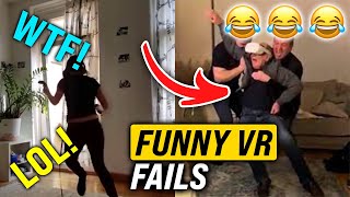 Top 25 VR Fails Funniest Moments [upl. by Marlow]