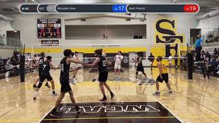 Mountain View vs Saint Francis 20220224 3rd Set [upl. by Niels]