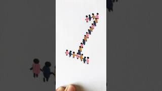 Human chain 1 art youtubeshorts kidsvideo draw diy ytshorts shorts shortvideo youtube yt [upl. by Longo]