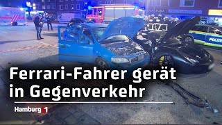 Fahrer beschleunigt plötzlich  Schwerer Unfall in Eilbek [upl. by Novyar]