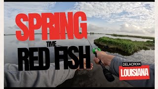 Spring time red fishing in Delacroix Louisiana catching them in ways i never have before [upl. by Jaenicke]