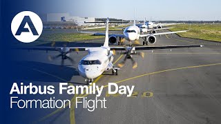 Airbus Family Day  Formation Flight [upl. by Forlini]