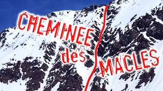 ALPE DHUEZ CHEMINEES DES MACLES  Ski freeride extrême [upl. by Eynaffit]