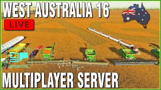 🔴LIVE 🔴 Multiplayer Farming  West Australia 16x  Farming Simulator 22 [upl. by Paik146]