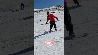 Beginner Snowboard Tips for Toe Turns snowboarding [upl. by Humberto235]