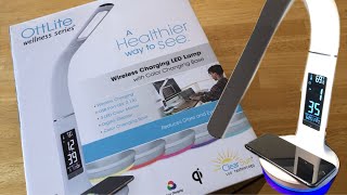 OTTLITE WIRELESS CHARGING LED LAMP  UNBOXING FROM COSTCO [upl. by Hildick]