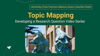 Topic Mapping  Developing a Research Question [upl. by Obbard]