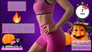 HAPPY HALLOWEEN  ABS WORKOUT  LOSE BELLY FAT  7 min only  NO TOOLS [upl. by Acirrej]