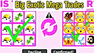 Biggest Exotic Mega Trades In Adopt Me [upl. by Nilkoorb]