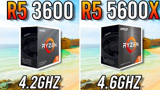 Ryzen 5 3600 vs Ryzen 5 5600X  Any Difference [upl. by Rae]