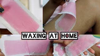 Hindi  How to Use Veet Wax Strips Waxing at home hair removal hacks  Prachi Pages [upl. by Euqirdor]