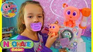 Neonate Baby Doll  Weird Nertlie Rare Newborn Baby  Play Doh Doctor Drill Fill DisneyCarToys Vlog [upl. by Annoved732]