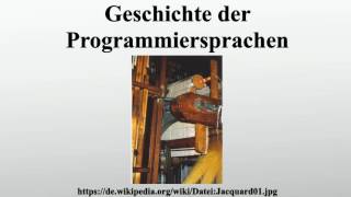 Geschichte der Programmiersprachen [upl. by Weismann]