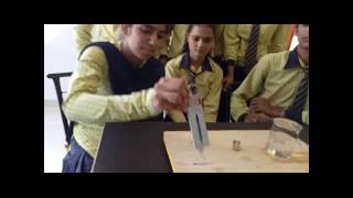 Archimedes principle experiment by deepak lalit [upl. by Alliuqet]