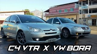 C4 VTR x VW Bora  20 Manual  Testes de Arrancadas [upl. by Merilee]