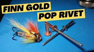 Pop Rivet Salmon Fly The Long Tailed Finn Gold Mini Tube [upl. by Larentia]